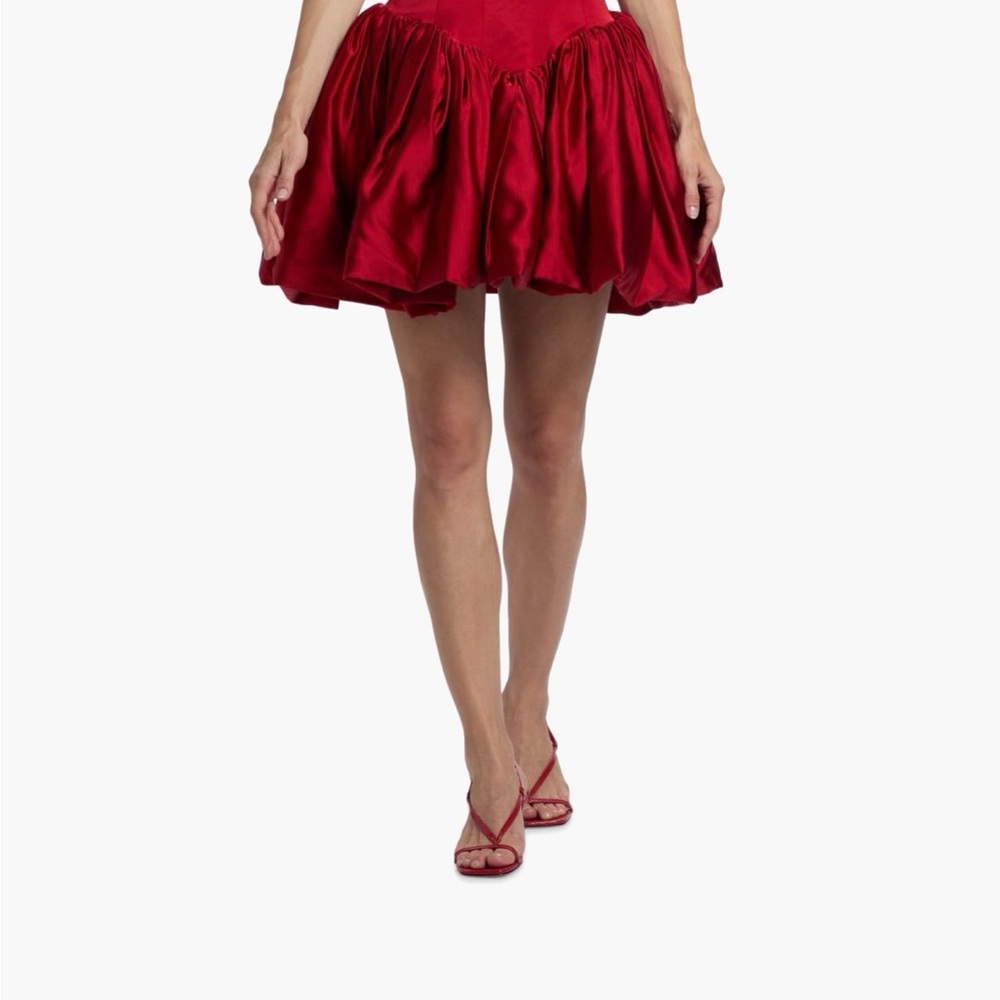 AMUR Strapless Red Cocktail Dress - Picture 5 of 6